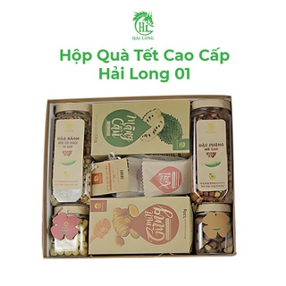 Giỏ Quà Tết Healthy Cao Cấp Set 01– Hạt & Trái Cây Sấy Dinh Dưỡng, Ít Ngọt, Tốt Cho Sức Khỏe | Hải Long Food