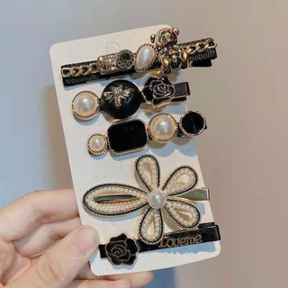 Set 5 Kẹp Tóc Công Chúa Sang Chảnh (màu đen),.