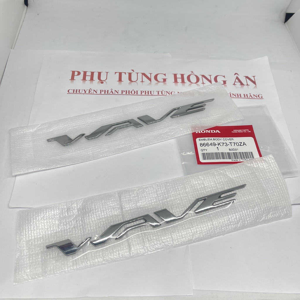 Tem chữ nổi wave 125i nhập khẩu chính hãng Honda Thailand - PT HỒNG ÂN ...