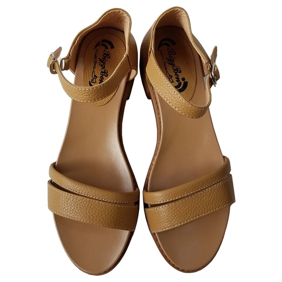 Giày Sandal Cao Gót Nữ Da Bò BIGGBEN HKD162