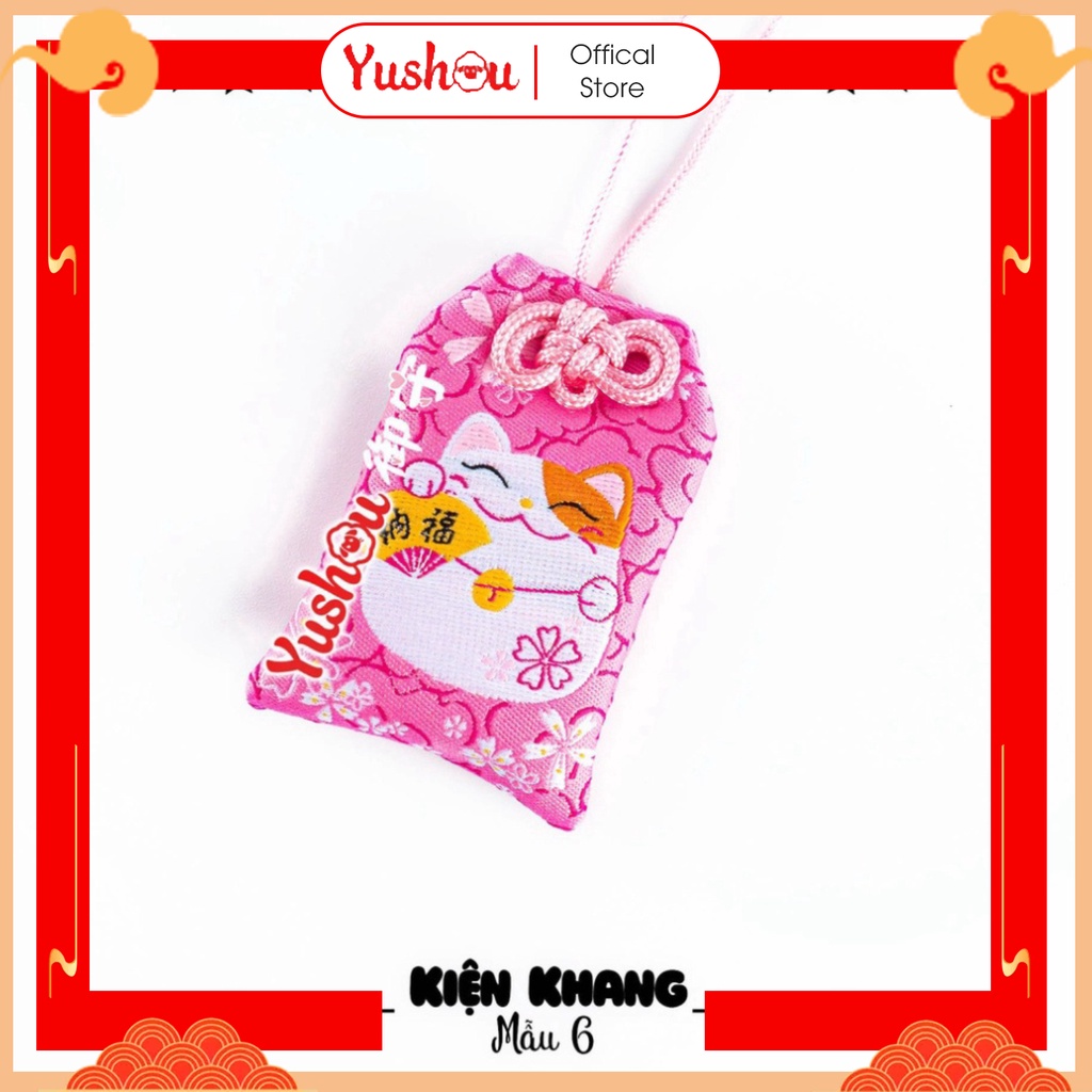 Túi Phước Yushou Sức Khỏe - Mẫu 6 - Mèo Ú dễ thương, Có sẵn, Quà tặng ý nghĩa.