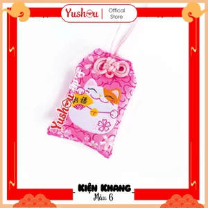 Túi Phước Yushou Sức Khỏe - Mẫu 6 - Mèo Ú dễ thương, Có sẵn, Quà tặng ý nghĩa.