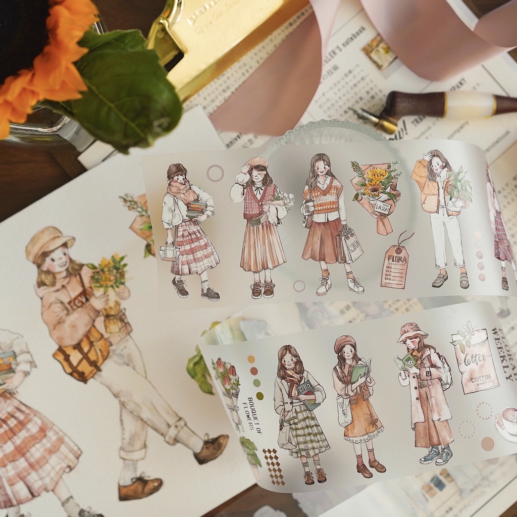 Sticker cô gái dễ thương_Chiết 1 chu kỳ | Shopee Việt Nam