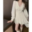 ĐẦM NHUNG XẾP LY TAY PHỒNG NỮ TIỂU THƯ, TÔN DÁNG, ĐI TIỆC | MEOINDAHOUSE