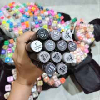 Set 12 bút iColour tone Xám Warm Gray/ Cool Gray/ Blue Gray/ Green Gray vẽ monochrome, vẽ kiến trúc - quy hoạch 🌻🌻