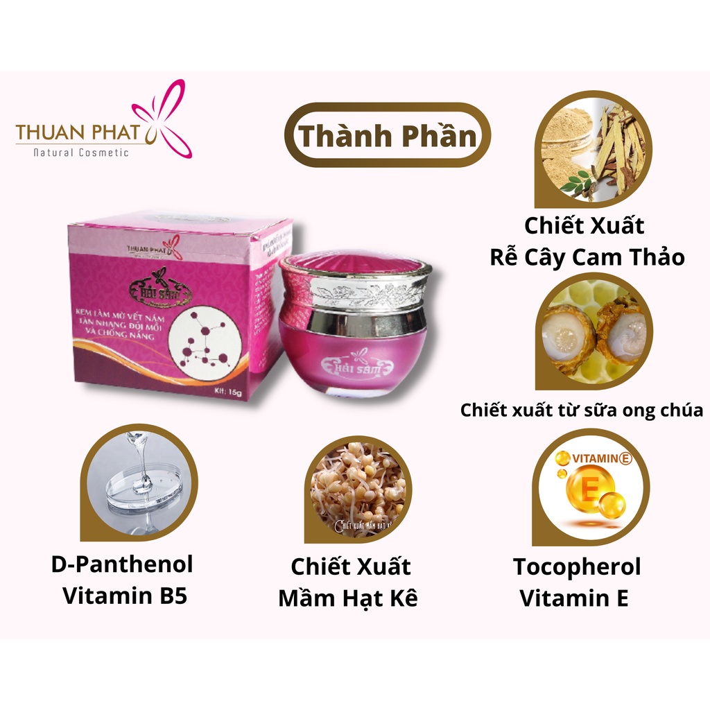 Kem làm mờ vết nám THUAN PHAT Natural Cosmetic 15gr