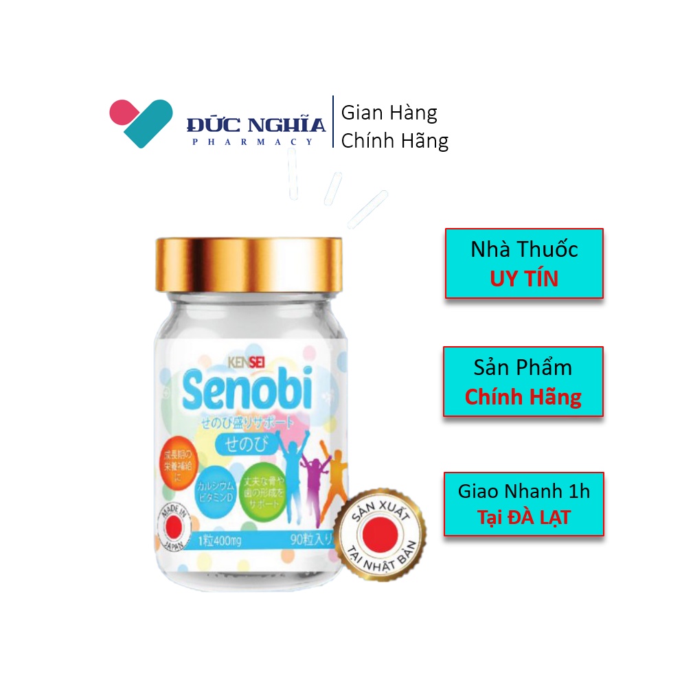 Viên uống bổ sung canxi, tăng chiều cao cho bé SENOBI (Hộp 90 Viên ...
