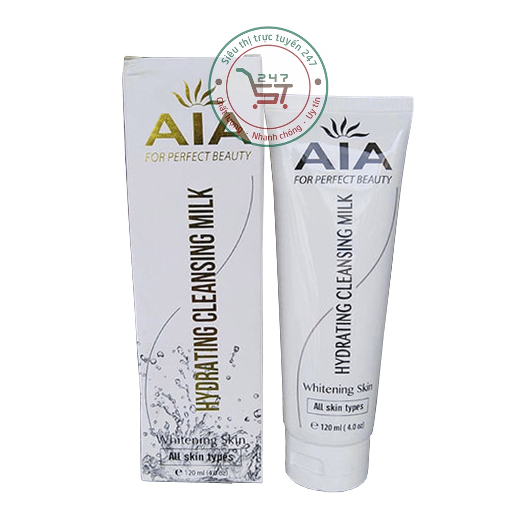 Sữa rửa mặt Sáng da AIA Se khít lỗ chân lông 120ml (trắng-vàng) chăm sóc da tại nhà hiệu quả