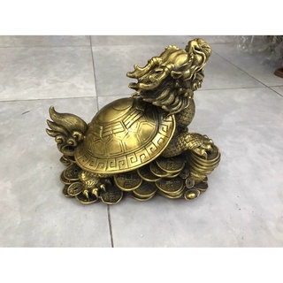 Rùa Đầu Rồng Long Quy Vật phẩm Phong Thủy Cỡ Lớn Cao 17cm