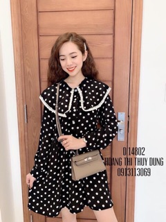 Hàng qc-đầm bi phối cổ ren
