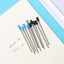 VVDZA 10 Cái / lốc 0.5 Mm Bút Bi Nạp Lại Đồ Dùng Viết Nóng Kim Loại Văn Phòng