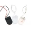 CODECOVED Pin Hộp Bảo Quản Pin Trắng Ổ Cắm Pin Flip Cover Dây Dẫn CR2032 Pin Hộp Đựng