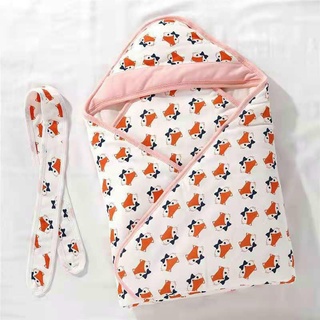 Chăn Ủ Có Mũ Trần Bông Hello Baby Siêu Mềm Mịn Cho Bé Yêu | Minizon Kids