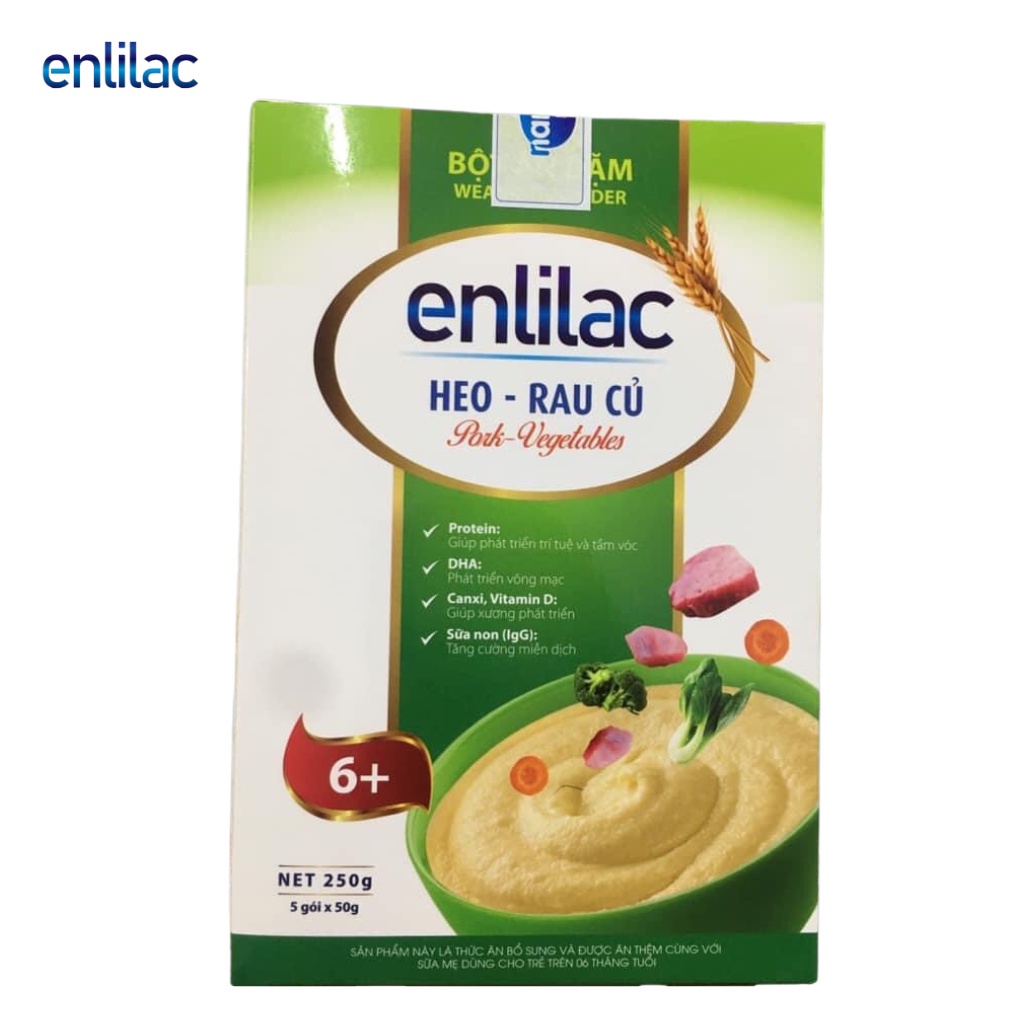 Bột Ăn Dặm Heo - Rau Củ ENLILAC Bổ Sung Dinh Dưỡng Cho Bé, Tăng Cường ...