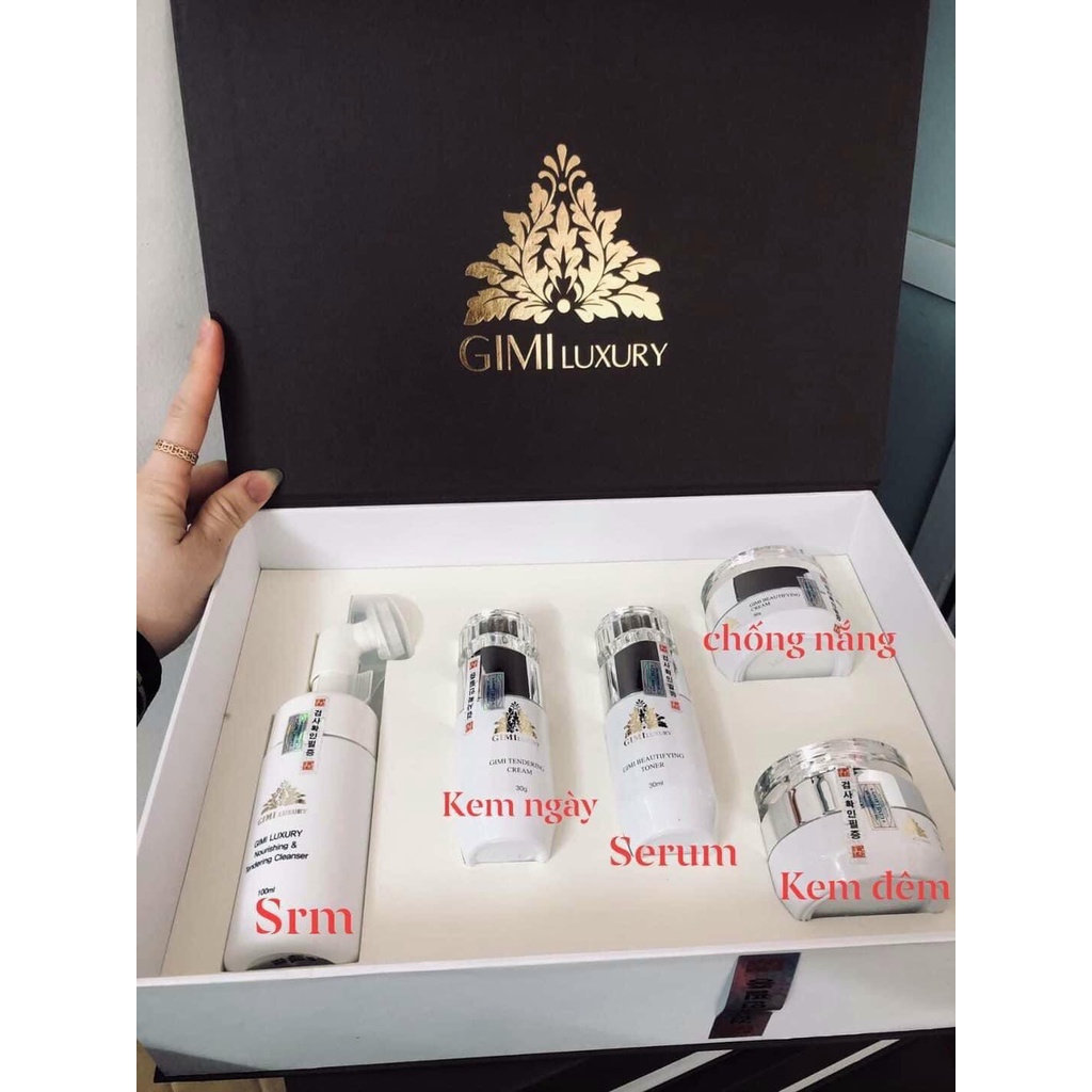 kem nám Gimi Luxury - tặng 10 mặt nạ cao cấp