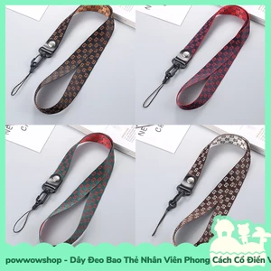 Dây Vải 40cm Đeo Bảng Thẻ Nhân Viên Phong Cách Cổ Điển Vintage Retro