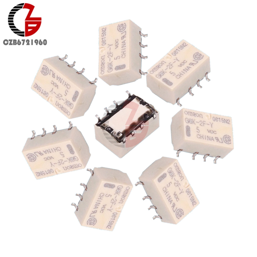 5 Chiếc SMD G6K-2F-Y Rơle tín hiệu 3V 5V 12V 24V Rơle gắn bề