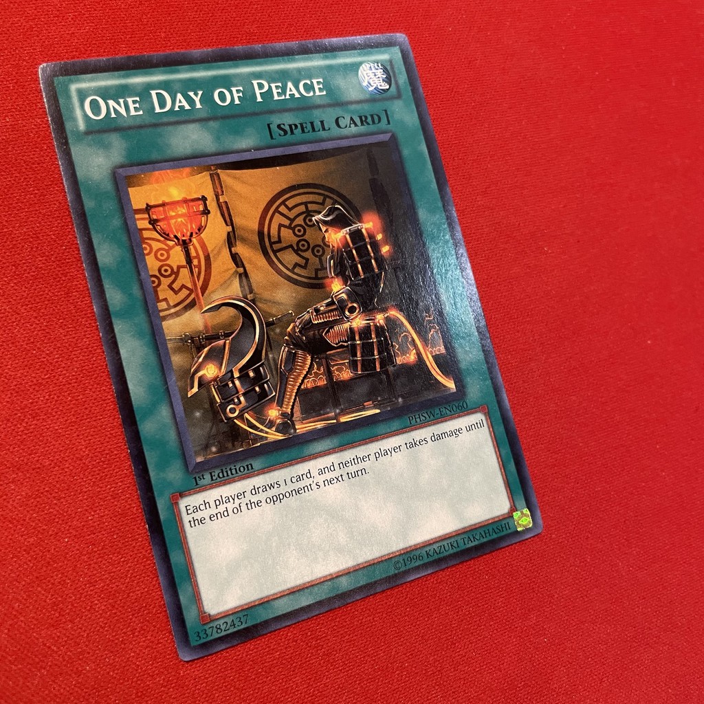 one day of peace yugioh card Amazon.com: Yu-Gi-Oh! - Messenger of Peace (DLG1-EN083) - Dark Legends -  Unlimited Edition