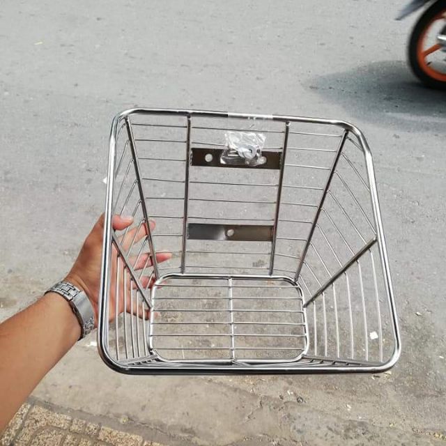 RỔ WAVE INOX, RỔ TRƯỚC WAVE INOX LOẠI DÀY- PHỤ KIỆN XE MÁY | Shopee ...