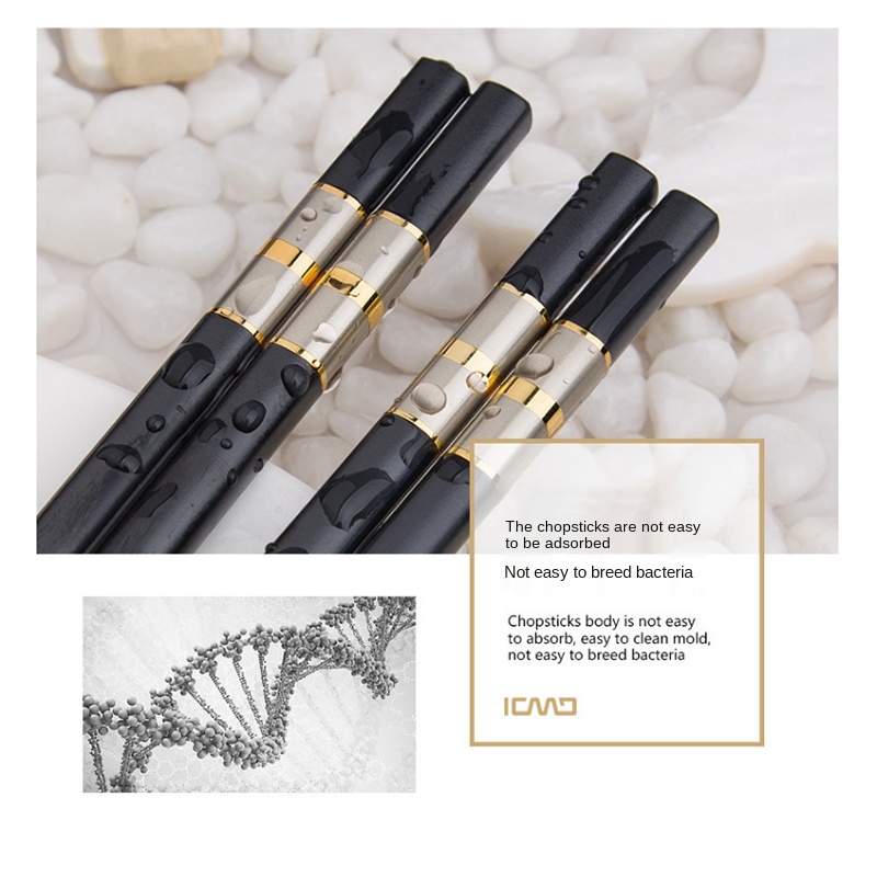 Đũa Tái Sử Dụng Sợi Thủy Tinh 10 Đôi - Reusable Fiberglass Chopsticks 10 Pairs | Đũa Nhà Hàng Nhật Bản Chuyên Dụng Sushi - Japanese Restaurant Sushi Chopsticks for Asian Cuisine