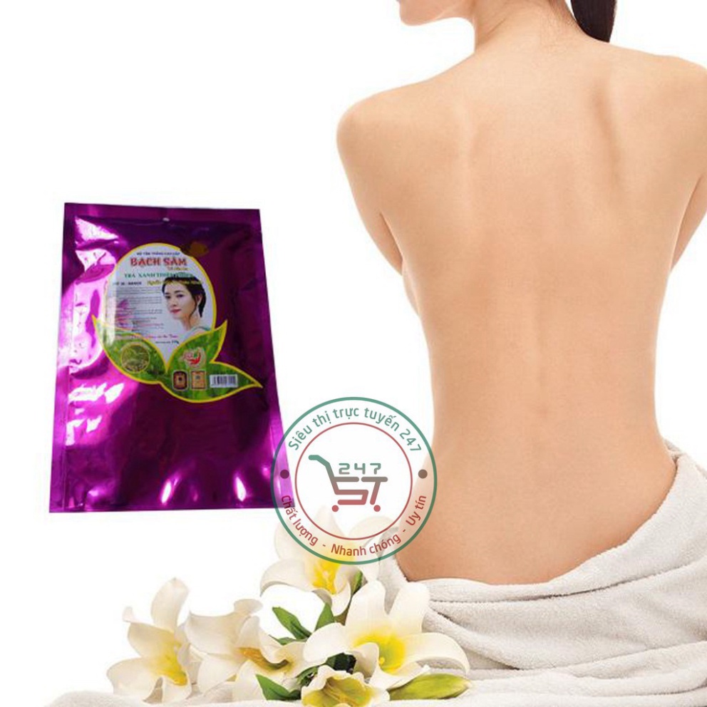Kem body tắm Trắng toàn thân Trắng da Se khít lỗ chân lông Trà xanh Bạch sâm 175g (Tím)