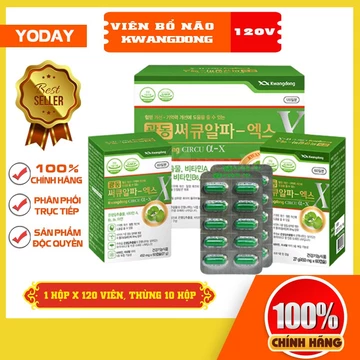 Viên uống bổ não Kwangdong Circu 120v Hàn Quốc có tác dụng tốt cho não bộ, giúp tăng tuần hoàn máu lên não