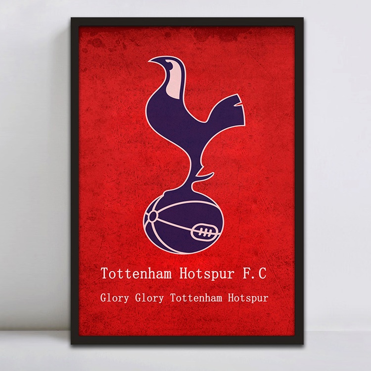 Đội Bóng Đá Ký Logo Trang Trí Tranh Manchester United Liverpool AC Milan Real Madrid Canvas In Chelsea Tottenham Poster Cho Gia Đình Nghệ Thuật Treo Tường