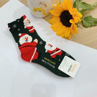 [MUA 2 TẶNG 1]Tất vớ dài Noel Giáng sinh dễ thương Kikiya cao cấp Hàn Quốc W-C-146 (Chính Hãng)