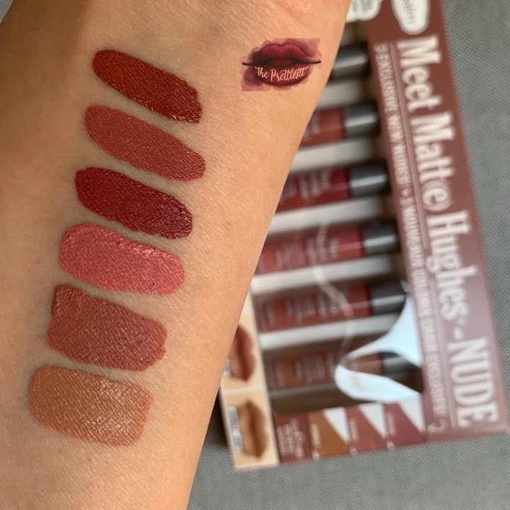 Set son 6 thỏi The Balm Meet Matte Hughes Mini Set - Nude +2% phí bán hàng