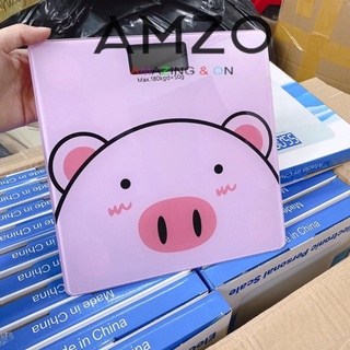 AMZO_CÂN ĐIỆN TỬ SỨC KHỎE GIA ĐÌNH TẶNG KÈM PIN TỐI ĐA 180KG KÍNH CƯỜNG LỰC SIÊU CHẮC