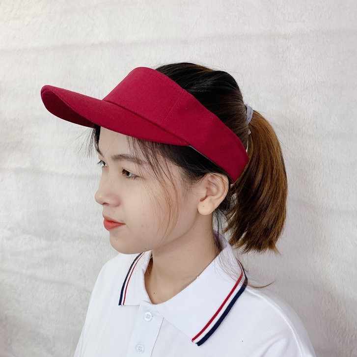 Nón Kết Nửa Đầu Thể Thao Cho Nam Nữ Đẹp Giá Rẻ Màu Đỏ Đô