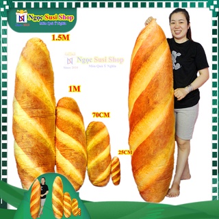 GỐI ÔM BÁNH MÌ 3D SIÊU TO KHỔNG LỒ SIÊU ĐẸP MỀM MỊN ÔM NGỦ [SIÊU CƯNG]