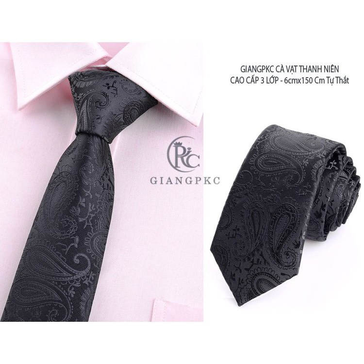 Cà vạt nam chuẩn kiểu dáng hàn quốc ngang 6cm cho thanh niên - Cavat ...