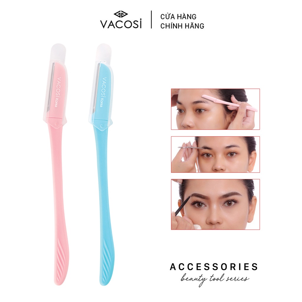Bịch 2 Cây Dao Cạo Mày Vacosi Eyebrown Knife DC06-01