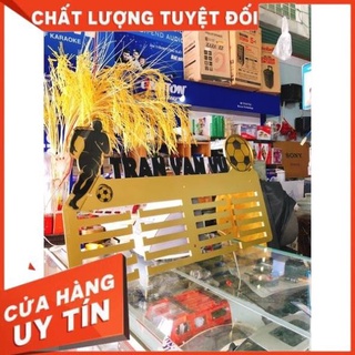 [FreeShip] (Hot) Giá treo huy chương Bóng đá 5 tầng. kt 58x35 Cm chữ Đen mờ sang chảnh