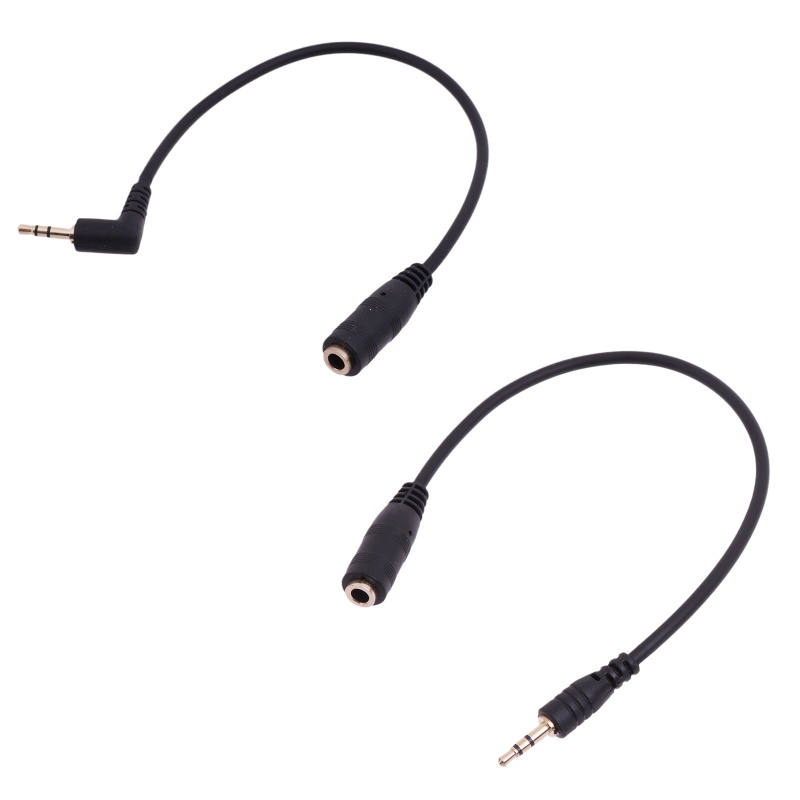 [3C] Cáp chuyển đổi giắc cắm âm thanh nổi nữ 2,5mm sang 1 / 8 inch 3,5mm mạ vàng