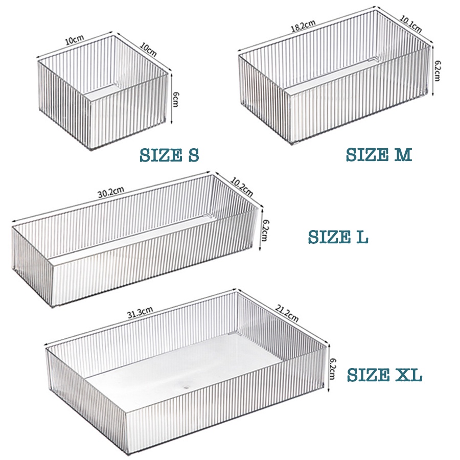 Khay Đựng Mỹ Phẩm Enoda Home Trong Suốt, Khay Đựng Đồ Đa Năng Để Bàn Sang Trọng P030
