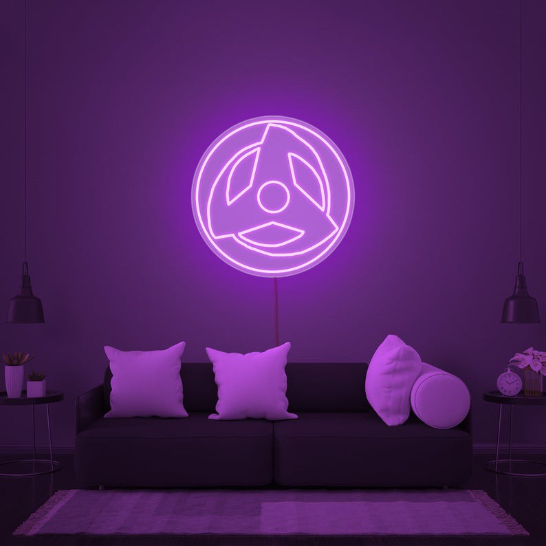 Đèn Led neon saringan - Đèn Led Neon Trang Trí Phòng Naruto [Kích thước 32,5 x 32,5 cm]