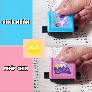 Máy in phép tính - con lăn tạo phép tính cộng trừ cho bé học tập hiệu quả - Đồ chơi trẻ em phát triển trí tuệ
