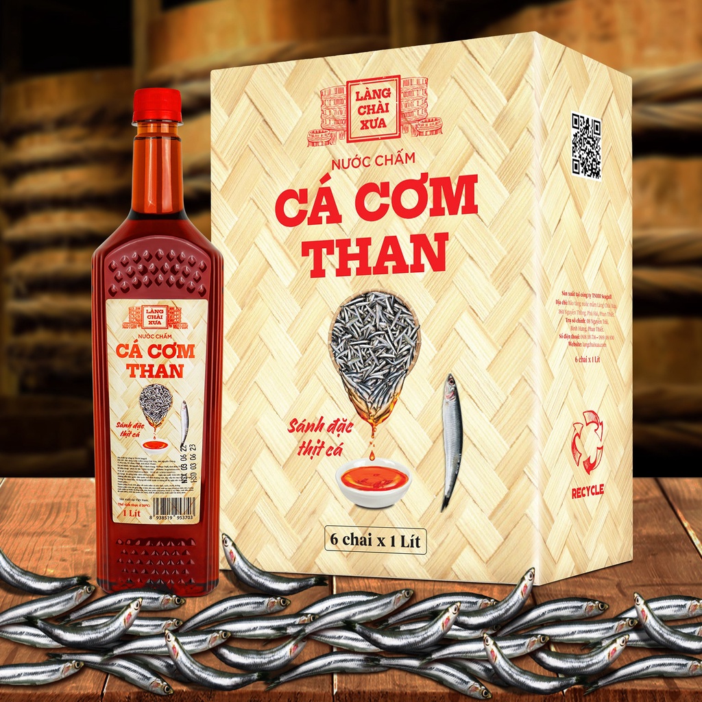 Mô tả Nước Chấm Cá Cơm Than Làng Chài Xưa chai nhựa cao cấp 1 lít/chai Đặc Biệt Thanh Dịu An toàn Tiết Kiệm - 3
