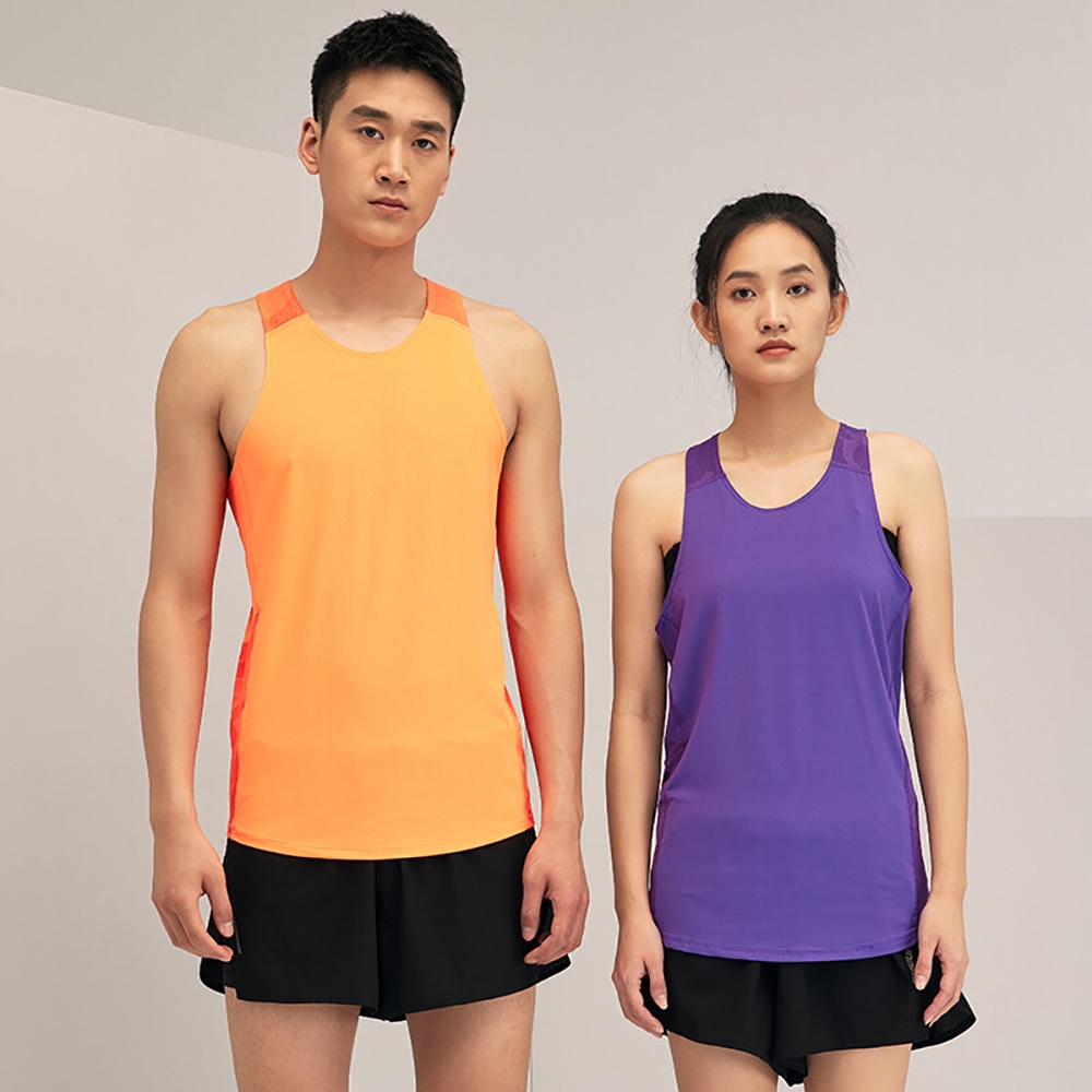 Điền kinh Tank Top Nam Chạy Singlet Nhanh Khô Top Không Tay Singlet Co Giãn Thể Thao Chạy Bộ Tập Gym