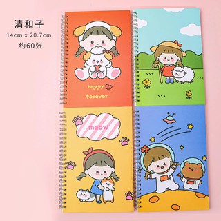 Sổ Tay Lò Xo A5 Nhiều Hình Cute 60 Tờ Nguồn Hàng Buôn Sỉ - Thỏ Hồng VPP