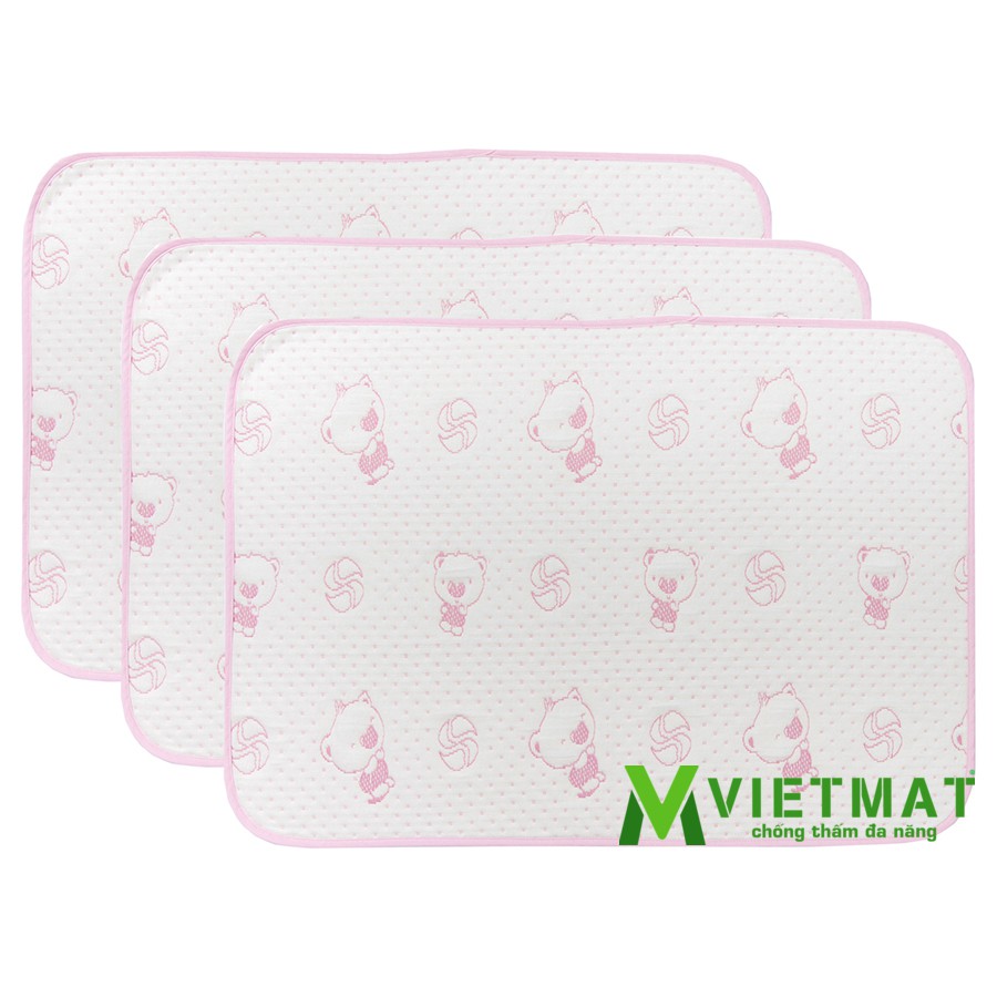 Ảnh Tấm lót chống thấm cho bé VIETMAT 3 tấm size 50x70cm 1