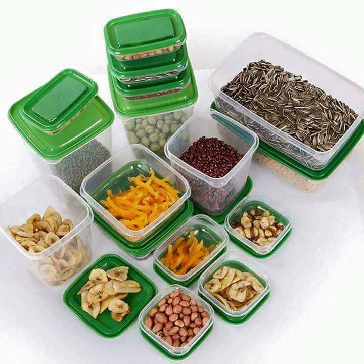 Bộ 17 hộp nhựa đựng thực phẩm bảo quản tủ lạnh cao cấp