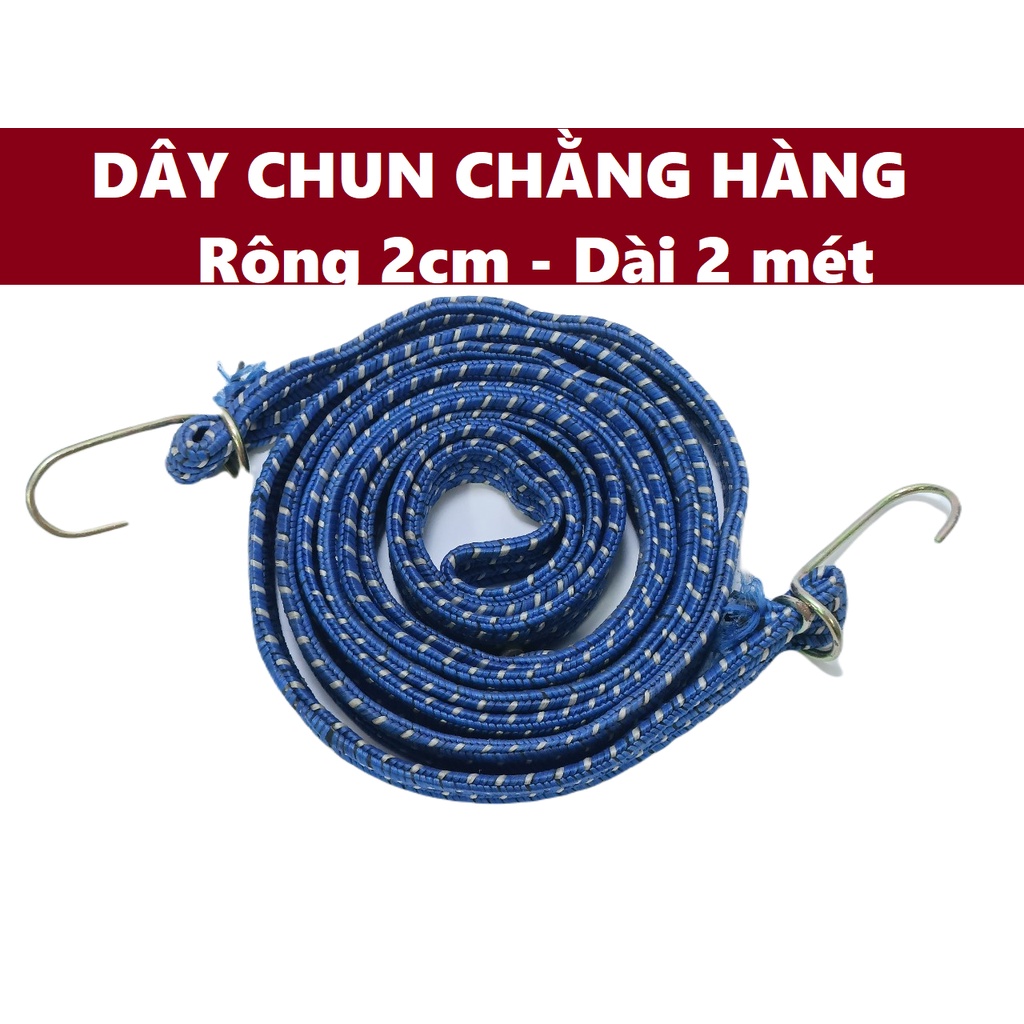 Dây ràng, dây chun chằn hàng bản rộng 2cm - dài 2 mét | Shopee Việt Nam