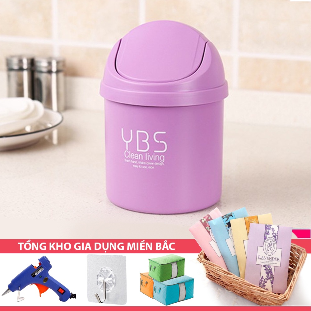 (Tặng Sticker) Thùng Đựng Rác Để Bàn YBS Décor T6098 (16.8cm) Mini Xinh ...