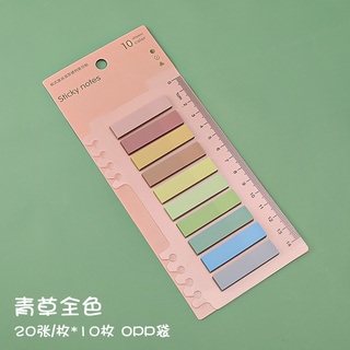 Ghi Chú Huỳnh Quang 20X10 Tờ Nhỏ Kèm Thước Kẻ Đa Năng - Thỏ Hồng VPP