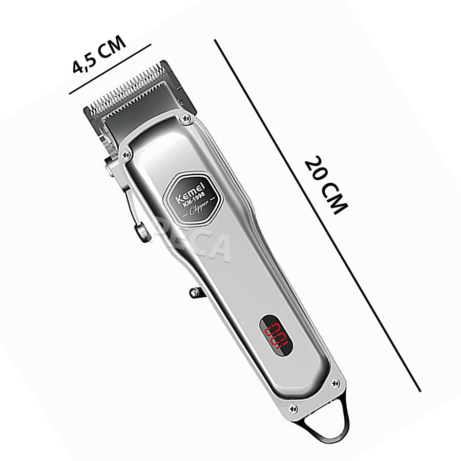 Ảnh Tông đơ cắt tóc chuyên nghiệp Kemei KM-1998 có màn hình LED hiển thị thích hợp dùng fade tóc, tattoo tóc 2