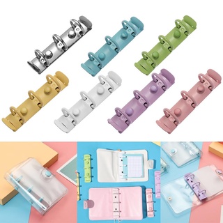THFENG Thư mục tập tin lá rời 3 lỗ Kim loại có thể đổ lại Đồ dùng văn phòng DIY Notebook Binding Hoop