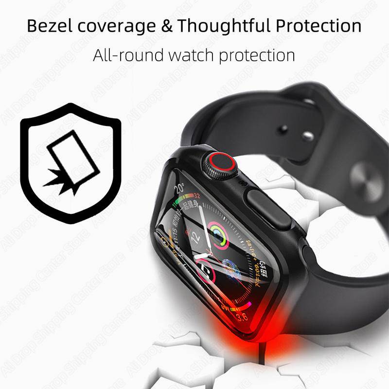 Vỏ bảo vệ Apple Watch Series 7 41mm 45mm Phụ kiện Apple Watch Cover iWatch 6 5 4 SE 3 2 1 38 40 42 44 MM Ốp lưng
